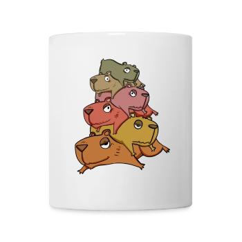 Capybara pile capybara - Mug - white - Front
