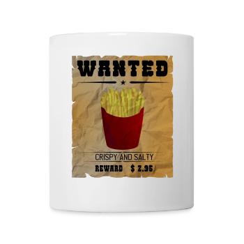 Pommes - french fries - Tasse - Weiß - Vorne