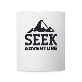 Cherche l'aventure - Voyage message inspirant - Mug blanc - blanc - Devant
