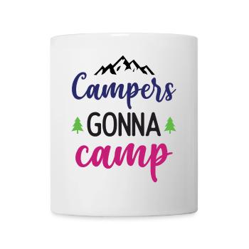 Camper auf dem Weg zum Camp - Tasse - Weiß - Vorne
