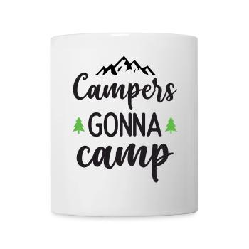 Camper auf dem Weg zum Camp - Tasse - Weiß - Vorne