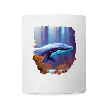 Surrealismus Kunst Wal im Wald - Tasse - Weiß - Vorne