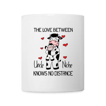 Onkel und Nichte Liebe Kuh Geschenk - Tasse - Weiß - Vorne