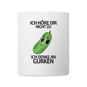 Gurke Spruch - Tasse - Weiß - Vorne