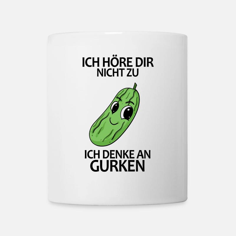 Gurke Spruch - Tasse - Weiß
