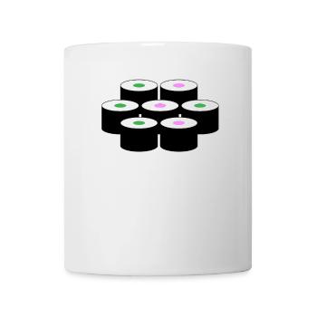Motif de sushi - Mug blanc - blanc - Devant