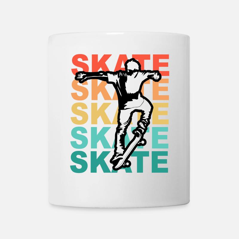 Skateboarding Cool Skater Boy Bunt - Tasse - Weiß