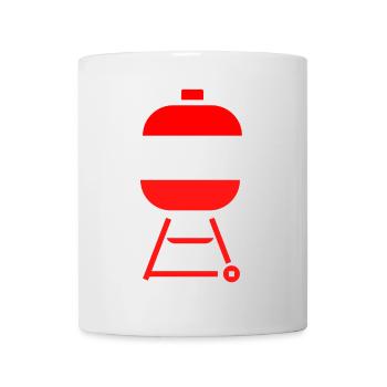 roi du BBQ, fan de barbecue, barbecue - Mug blanc - blanc - Devant