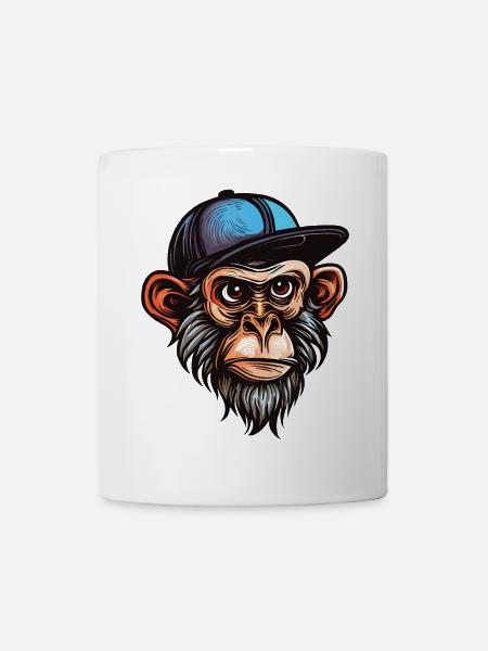 Funny Monkey - Mug - white