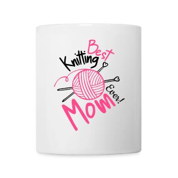 Meilleure maman tricoteuse de tous les temps - Mug blanc - blanc - Devant