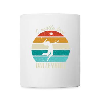 I Really Love Volleyball - Mug - white - Front