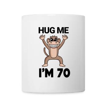 70 Geburtstag - 70 Jahre - Umarmung - Tasse - Weiß - Vorne