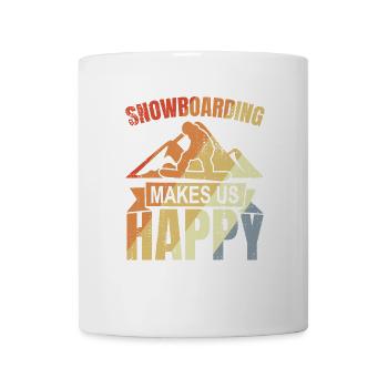 Vintage Snowboarder - Mug - white - Front