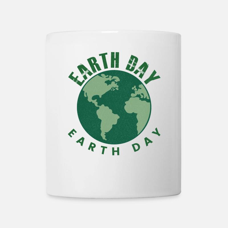 Jour de la Terre Everyday Retro Environment - Mug blanc - blanc