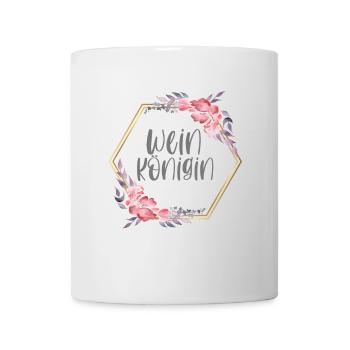 Weinkönigin Wein Weinfest Geschenk - Tasse - Weiß - Vorne