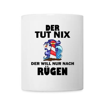 Rügen Ostsee Urlaub Spruch Sprüche - Tasse - Weiß - Vorne