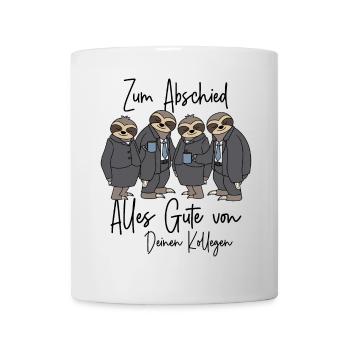 Abschied Kollege neuer Job Alles Gute Jobwechsel - Tasse - Weiß - Vorne
