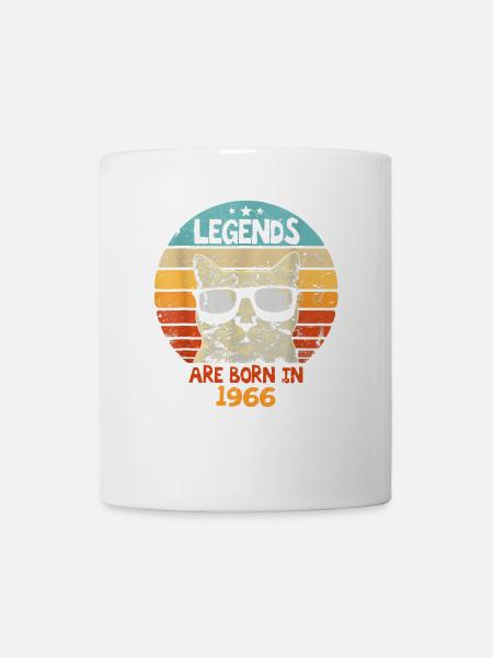 Die Legenden wurden 1966 geboren Jubiläumsgeschenk - Tasse - Weiß