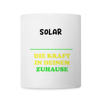 Solar Power Solar Kraft Eigenheim Hausbesitzer - Tasse - Weiß - Vorne