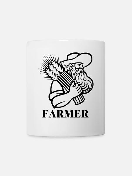 agriculteur, farmer, fermier - Mug blanc - blanc