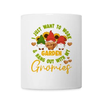 Jardin et traîner avec Gnomies Yard Gnome de jardin - Mug blanc - blanc - Devant