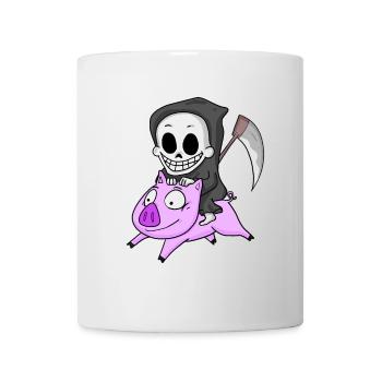 Grim Reaper Pig - Mug - white - Front