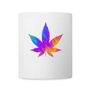 Cannabis Leaf | Hemp Leaf Colorful - Mug - white - Front