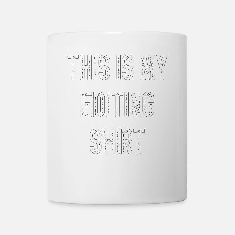 Ceci est mon montage de chemise montage vidéo - Mug blanc - blanc