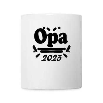 Opa 2023 - Opa werden - Opa Geschenk - Tasse - Weiß - Vorne