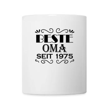 Beste Oma seit 1975 - Oma Geschenk - Tasse - Weiß - Vorne