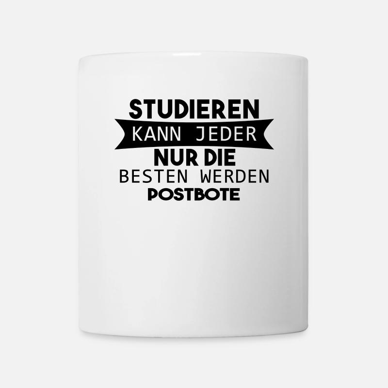 Postbote lustiger Spruch - Tasse - Weiß