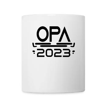 Opa 2023 - Opa werden - Opa Geschenk - Tasse - Weiß - Vorne