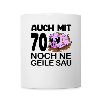 70 Jahre Geburtstag - Tasse - Weiß - Vorne