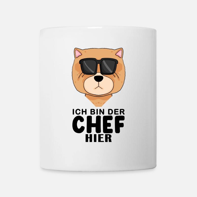 Cooler Hund Chow Chow Chef Spruch - Tasse - Weiß