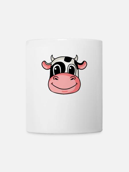 Kuh Kopf - Tasse - Weiß