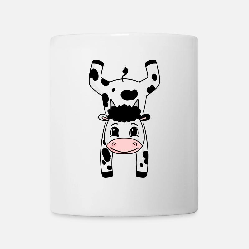 Handstand Cow Gymnastics Headstand Gymnastics - Mug blanc - blanc