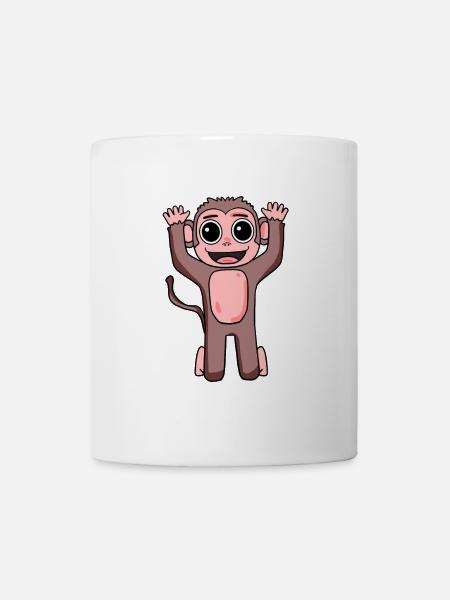 Affe Motiv für Kinder - Tasse - Weiß