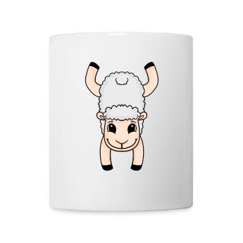 Handstand Schaf Turnen Kopfstand Gymnastik - Tasse - Weiß - Vorne