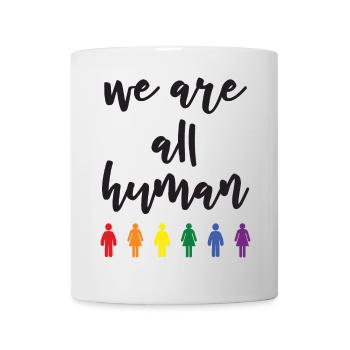 Pride Month - We Are All Human - Mug - white - Front