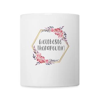 Weltbeste Therapeutin Therapie Geschenk - Tasse - Weiß - Vorne