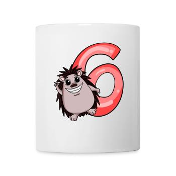 6 Birthday 6 years old with animal motif - six - Mug - white - Front