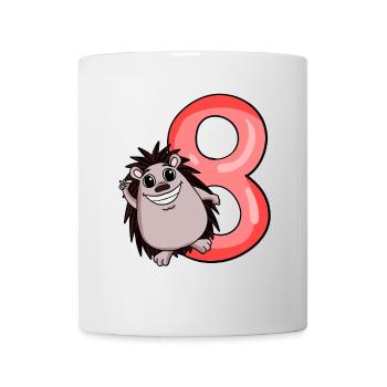 8 Birthday 8 years old with animal motif - eight - Mug - white - Front