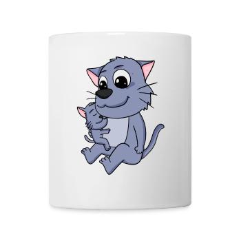 Cat Family - Cat with Baby - Mug - white - Front