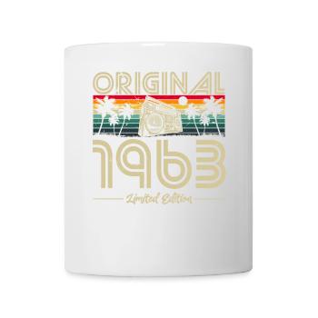1963 Anniversaire né en 1963 Retro Vintage - Mug blanc - blanc - Devant