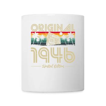 1946 Birthday Born in 1946 Retro Vintage - Mug - white - Front