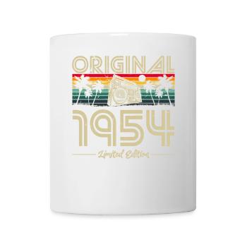 1954 Anniversaire né en 1954 Retro Vintage - Mug blanc - blanc - Devant