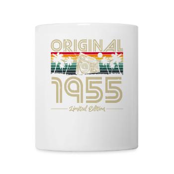 1955 Anniversaire né en 1955 Retro Vintage - Mug blanc - blanc - Devant