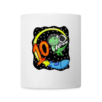 10 Birthday Boy Astronaut - dix ans - Mug blanc - blanc - Devant