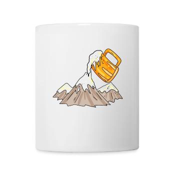 Bergsteigen Berge Berg Bier - Tasse - Weiß - Vorne