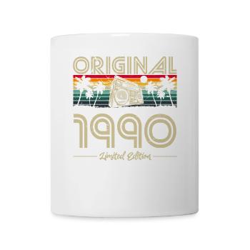 1990 Vintage Anniversaire Rétro Vintage Cadeau - Mug blanc - blanc - Devant